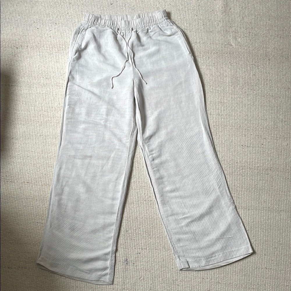 H&M beige linen blend Casual Pants